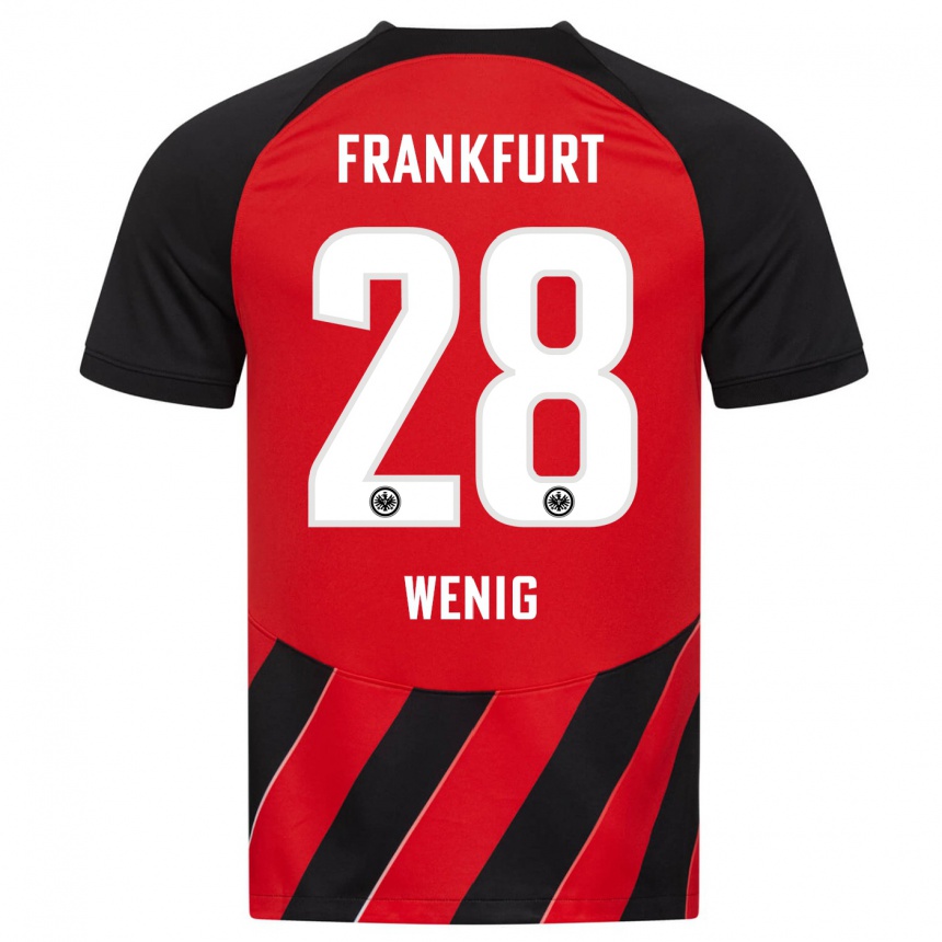 Niño Fútbol Camiseta Marcel Wenig #28 Negro Rojo 1ª Equipación 2023/24 México