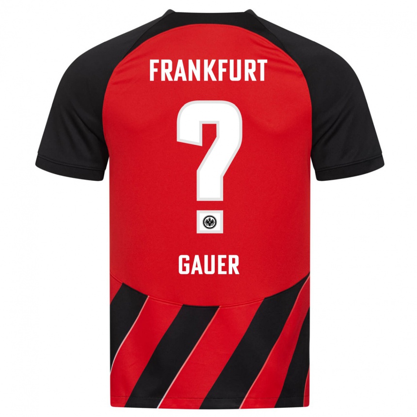 Niño Fútbol Camiseta Luke Gauer #0 Negro Rojo 1ª Equipación 2023/24 México