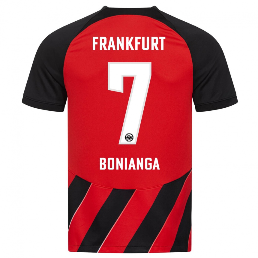 Niño Fútbol Camiseta Phinees Bonianga #7 Negro Rojo 1ª Equipación 2023/24 México