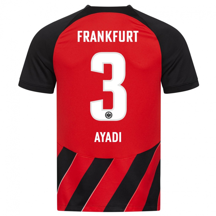 Niño Fútbol Camiseta Akram Ayadi #3 Negro Rojo 1ª Equipación 2023/24 México