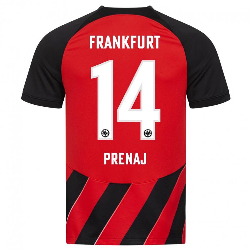 Niño Fútbol Camiseta Christian Prenaj #14 Negro Rojo 1ª Equipación 2023/24 México