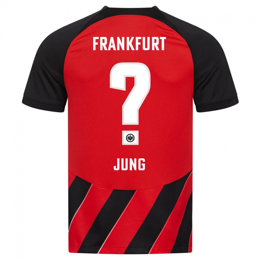 Niño Fútbol Camiseta Louis Jung #0 Negro Rojo 1ª Equipación 2023/24 México