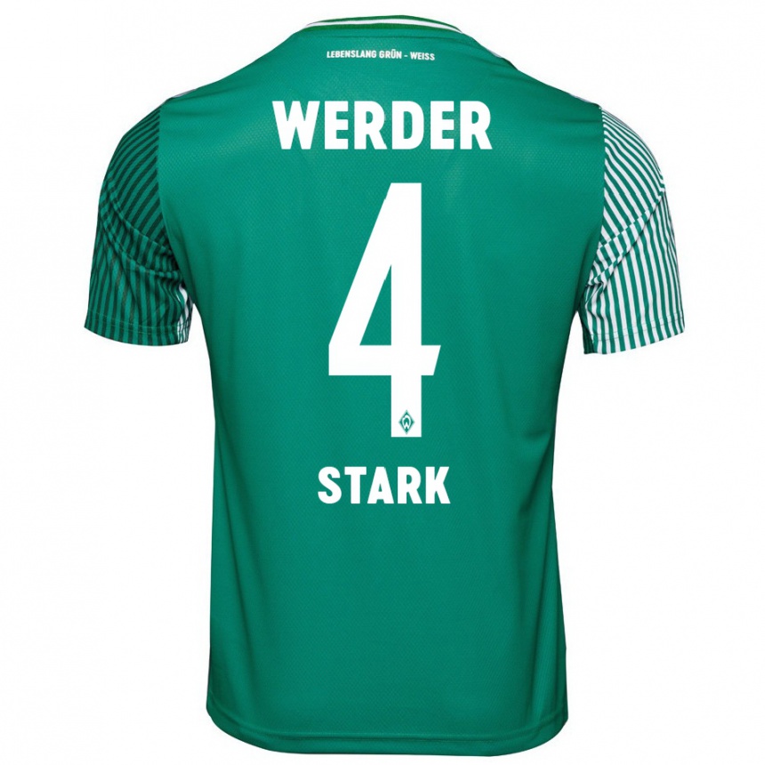 Niño Fútbol Camiseta Niklas Stark #4 Verde 1ª Equipación 2023/24 México