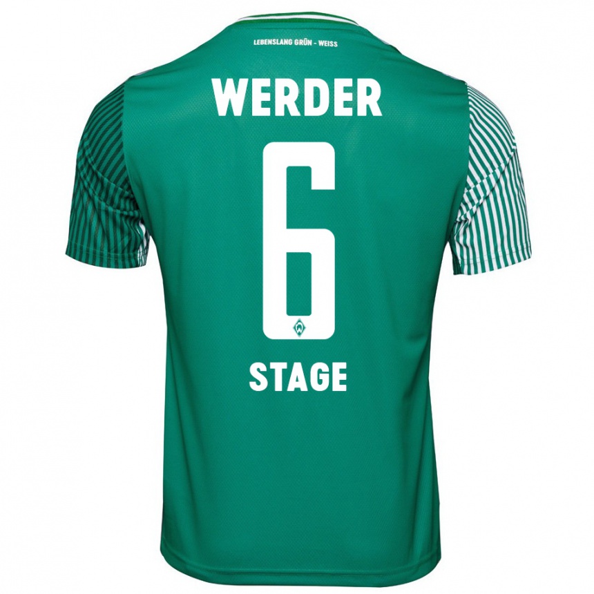 Niño Fútbol Camiseta Jens Stage #6 Verde 1ª Equipación 2023/24 México