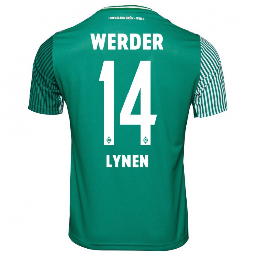 Niño Fútbol Camiseta Senne Lynen #14 Verde 1ª Equipación 2023/24 México