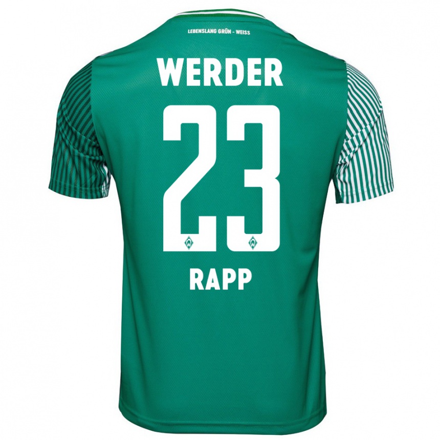 Niño Fútbol Camiseta Nicolai Rapp #23 Verde 1ª Equipación 2023/24 México