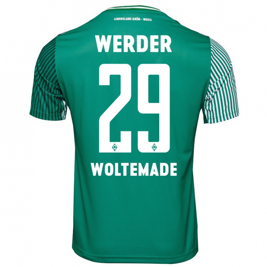 Niño Fútbol Camiseta Nick Woltemade #29 Verde 1ª Equipación 2023/24 México