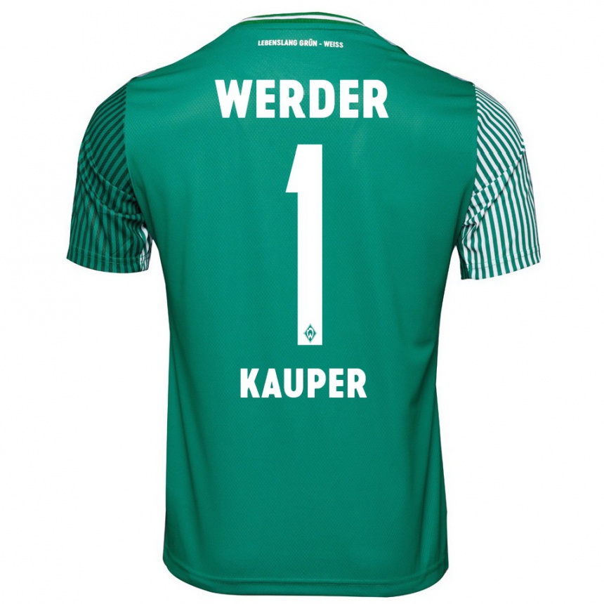 Niño Fútbol Camiseta Ben Käuper #1 Verde 1ª Equipación 2023/24 México