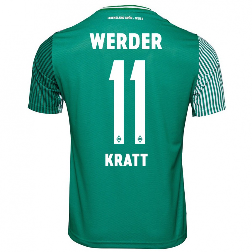 Niño Fútbol Camiseta Ronan Kratt #11 Verde 1ª Equipación 2023/24 México