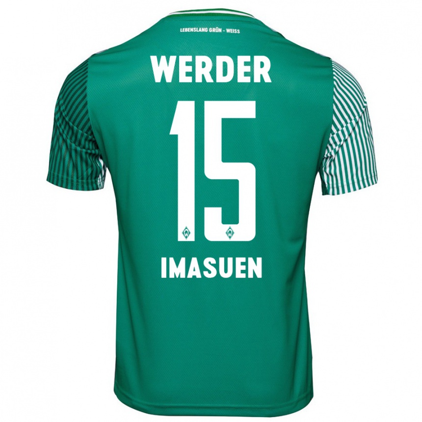 Niño Fútbol Camiseta Joel Imasuen #15 Verde 1ª Equipación 2023/24 México