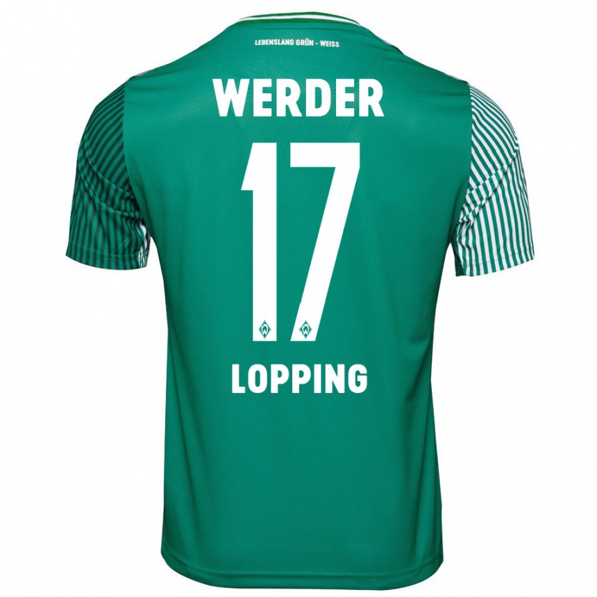 Niño Fútbol Camiseta Jakob Löpping #17 Verde 1ª Equipación 2023/24 México