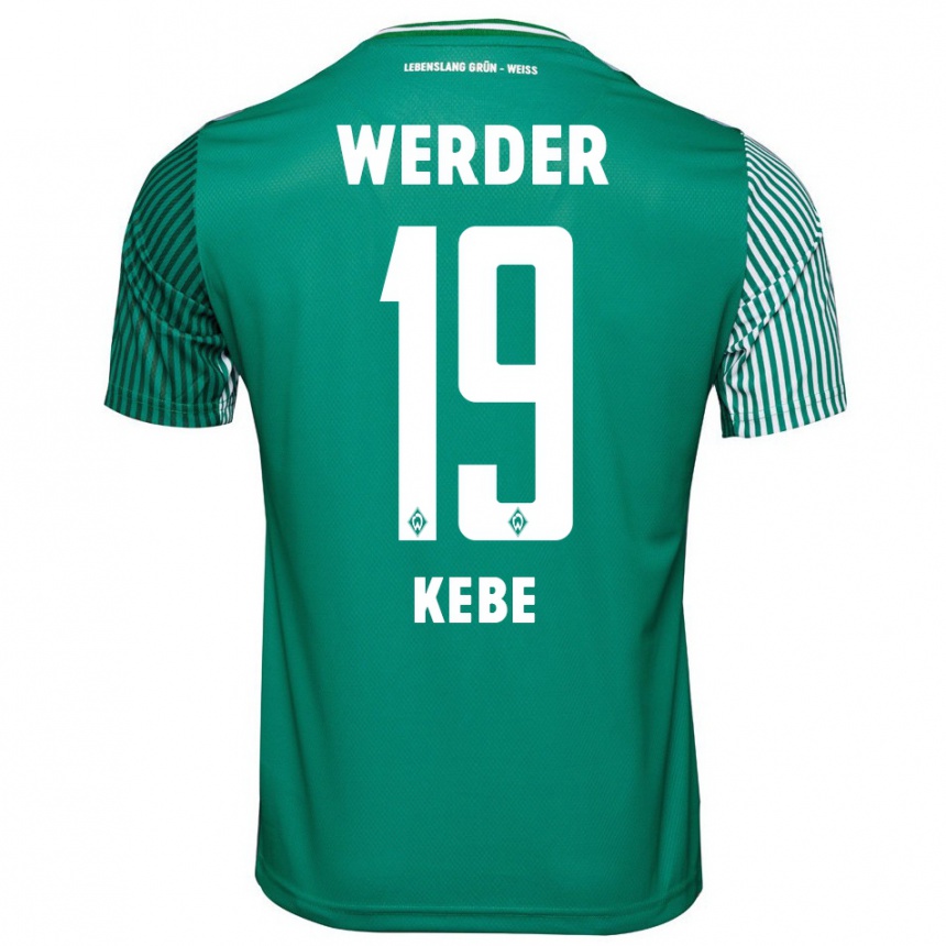 Niño Fútbol Camiseta David Kébé #19 Verde 1ª Equipación 2023/24 México