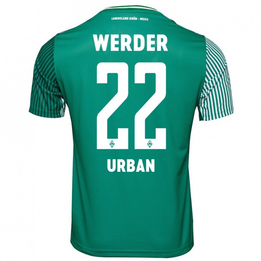 Niño Fútbol Camiseta Linus Urban #22 Verde 1ª Equipación 2023/24 México