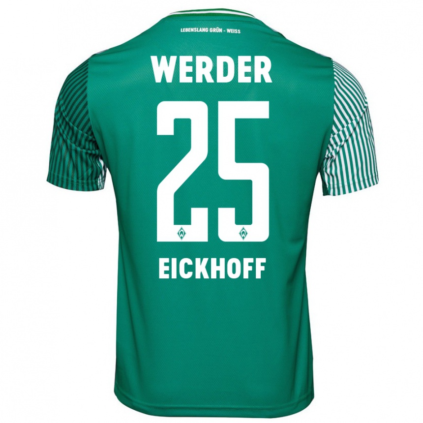 Niño Fútbol Camiseta Mika Eickhoff #25 Verde 1ª Equipación 2023/24 México