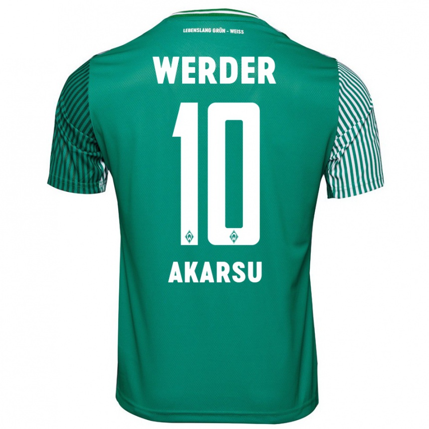 Niño Fútbol Camiseta Mikail Bura Akarsu #10 Verde 1ª Equipación 2023/24 México