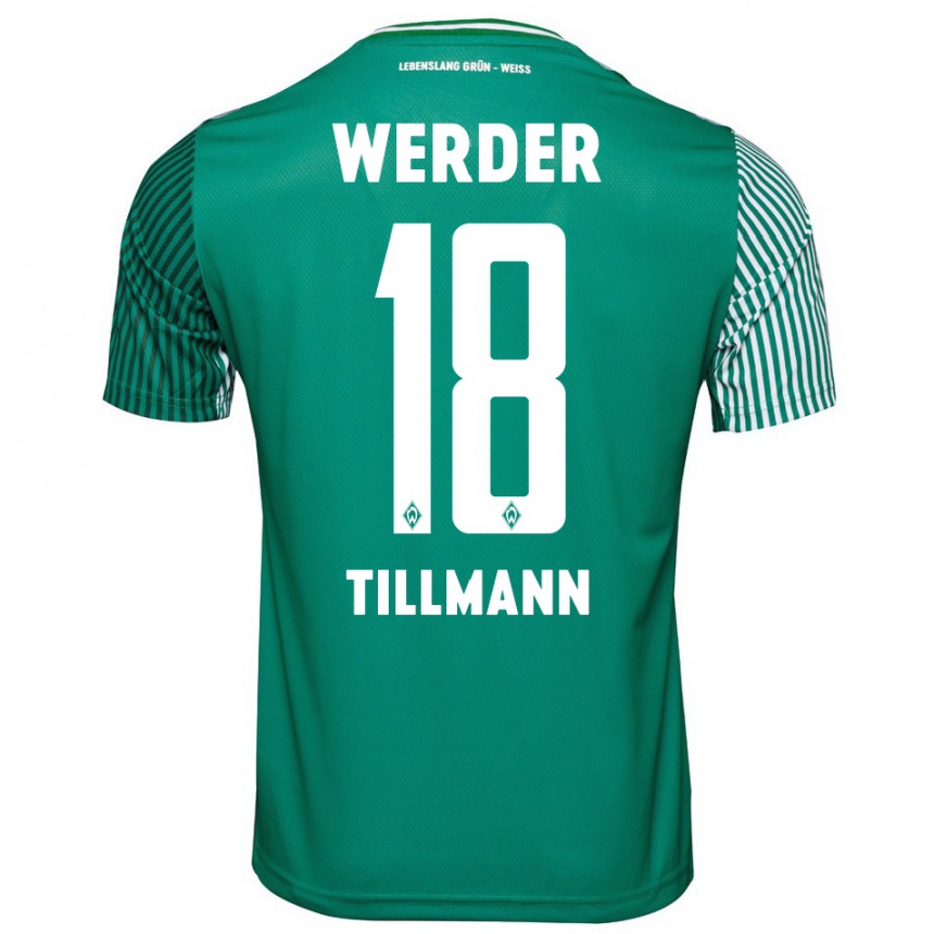 Niño Fútbol Camiseta Felix Tillmann #18 Verde 1ª Equipación 2023/24 México