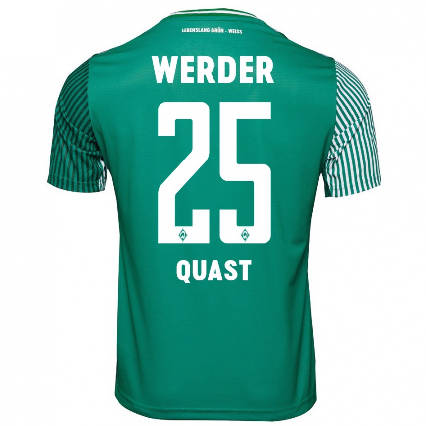 Niño Fútbol Camiseta Sönke Quast #25 Verde 1ª Equipación 2023/24 México