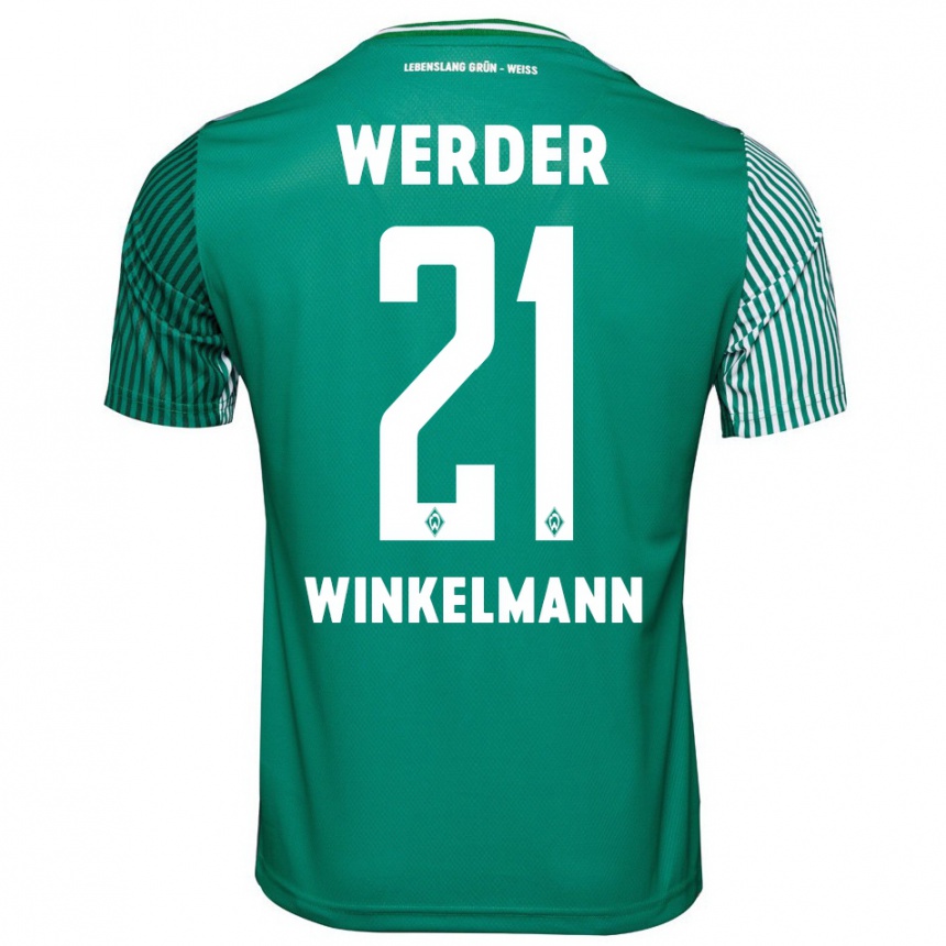 Niño Fútbol Camiseta Till Winkelmann #21 Verde 1ª Equipación 2023/24 México