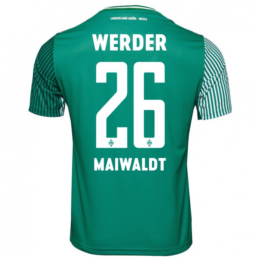 Niño Fútbol Camiseta Julius Maiwaldt #26 Verde 1ª Equipación 2023/24 México