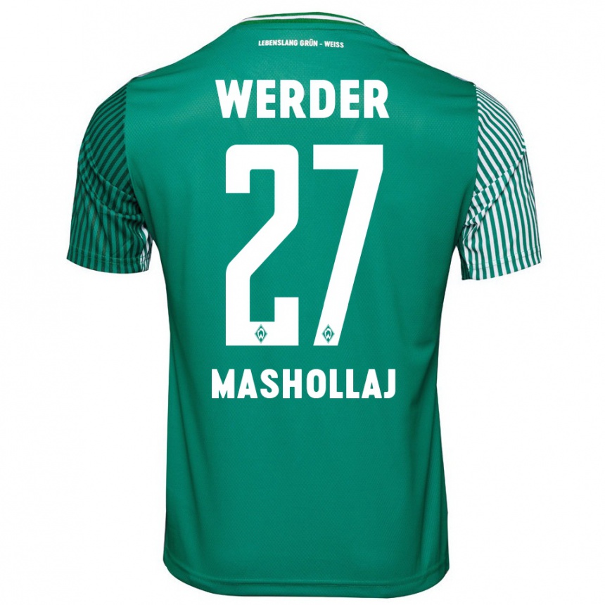 Niño Fútbol Camiseta Benjamin Mashollaj #27 Verde 1ª Equipación 2023/24 México