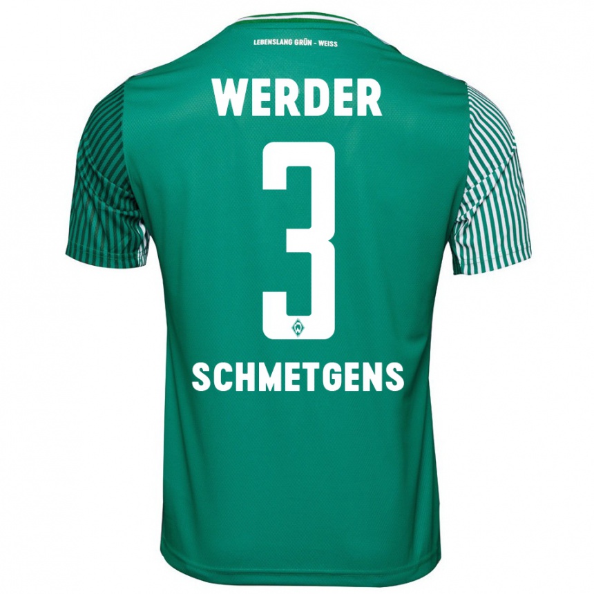 Niño Fútbol Camiseta Mick Schmetgens #3 Verde 1ª Equipación 2023/24 México