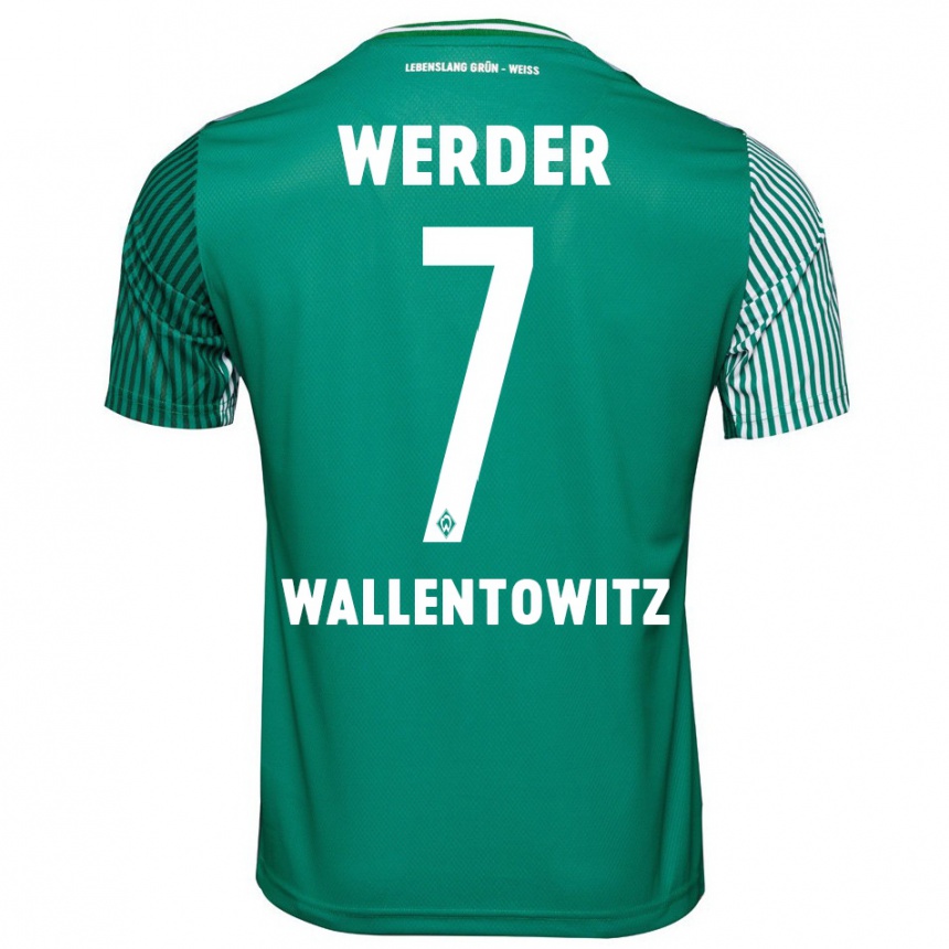 Niño Fútbol Camiseta Mika Wallentowitz #7 Verde 1ª Equipación 2023/24 México