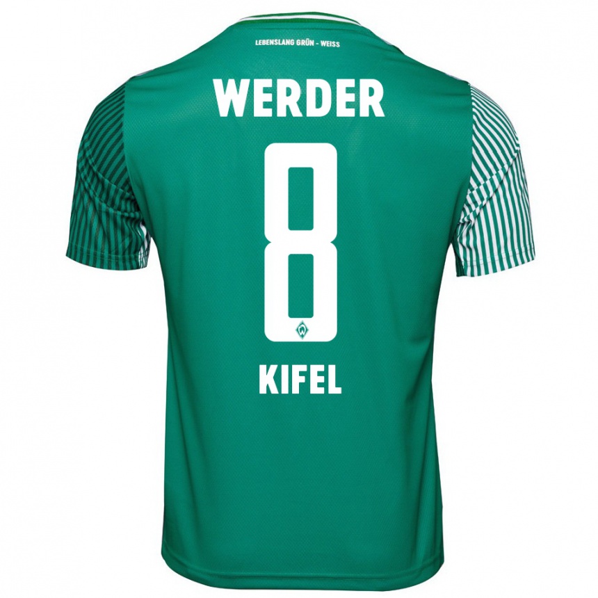 Niño Fútbol Camiseta Denis Kifel #8 Verde 1ª Equipación 2023/24 México