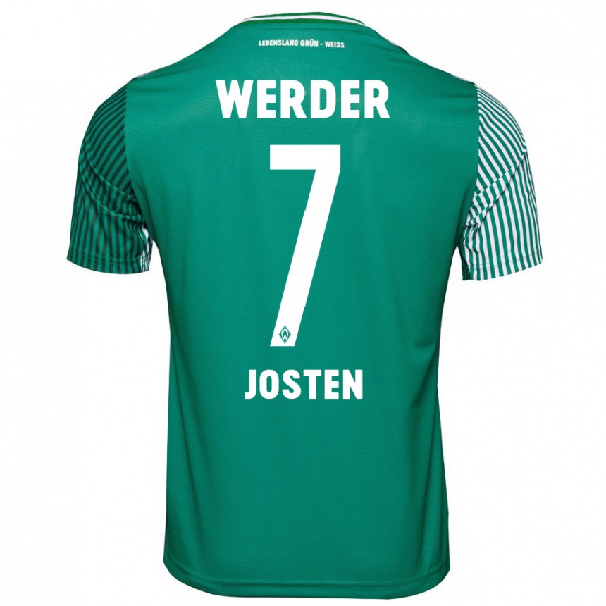 Niño Fútbol Camiseta Lisa Josten #7 Verde 1ª Equipación 2023/24 México