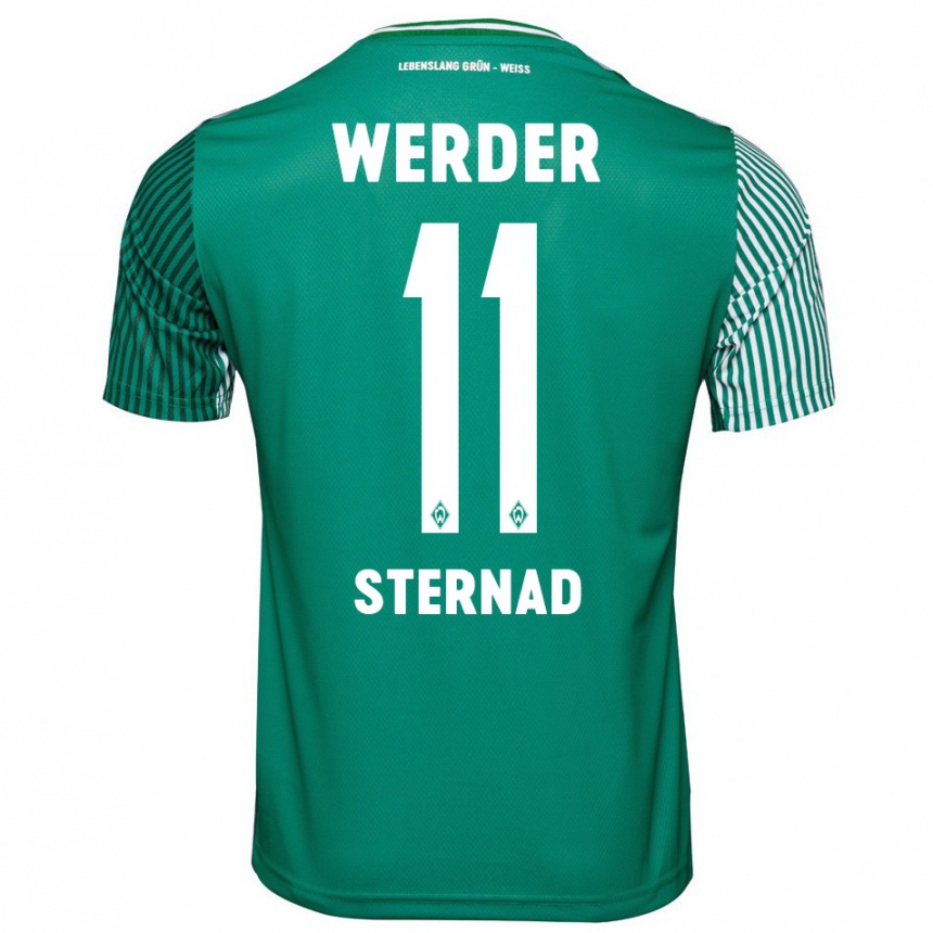 Niño Fútbol Camiseta Maja Sternad #11 Verde 1ª Equipación 2023/24 México