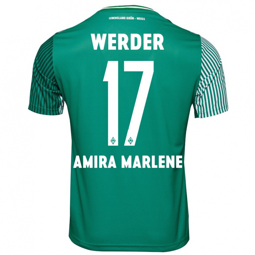 Niño Fútbol Camiseta Amira Marlene Dahl #17 Verde 1ª Equipación 2023/24 México