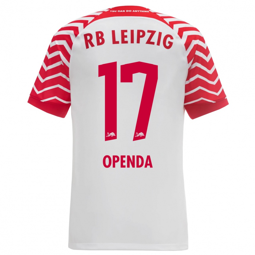 Niño Fútbol Camiseta Loïs Openda #17 Blanco 1ª Equipación 2023/24 México