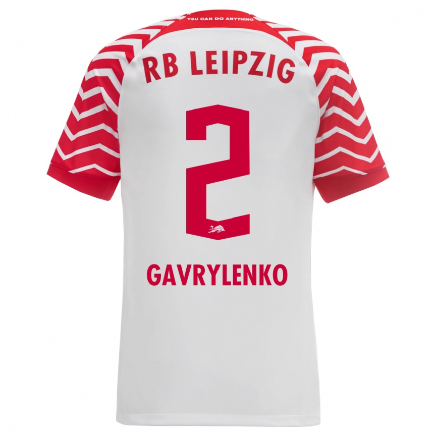 Niño Fútbol Camiseta Oleksandr Gavrylenko #2 Blanco 1ª Equipación 2023/24 México