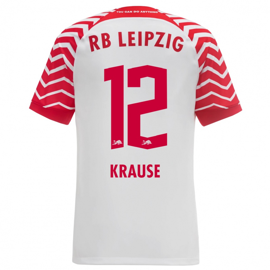 Niño Fútbol Camiseta Arno Krause #12 Blanco 1ª Equipación 2023/24 México