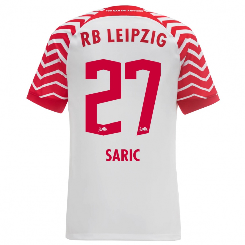 Niño Fútbol Camiseta Lucio Saric #27 Blanco 1ª Equipación 2023/24 México