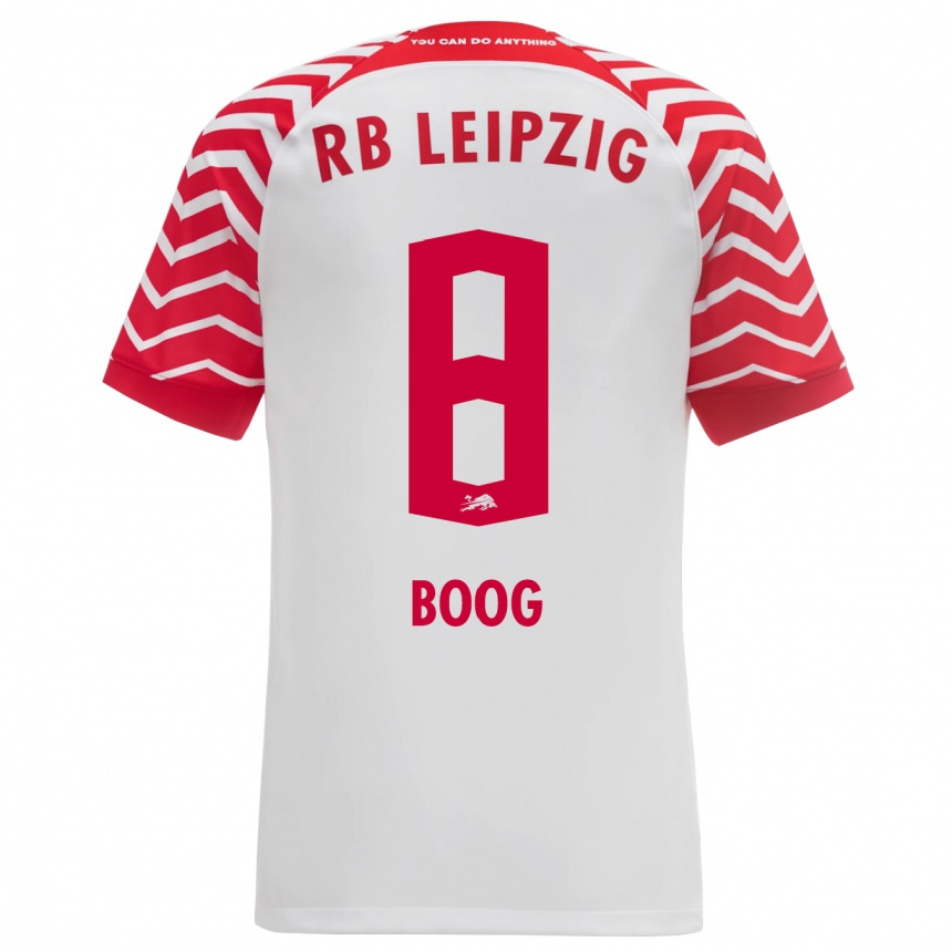 Niño Fútbol Camiseta Miguel Boog #8 Blanco 1ª Equipación 2023/24 México