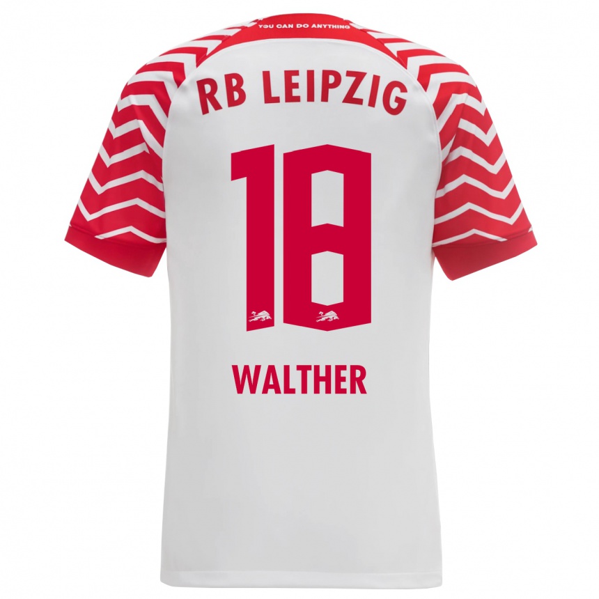 Niño Fútbol Camiseta Mika Walther #18 Blanco 1ª Equipación 2023/24 México