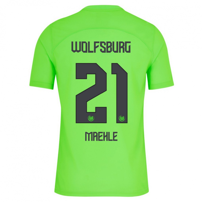 Niño Fútbol Camiseta Joakim Maehle #21 Verde 1ª Equipación 2023/24 México