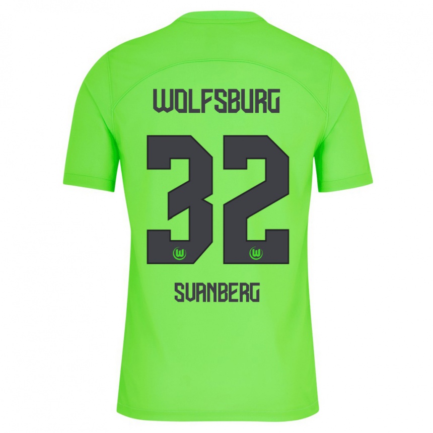 Niño Fútbol Camiseta Mattias Svanberg #32 Verde 1ª Equipación 2023/24 México