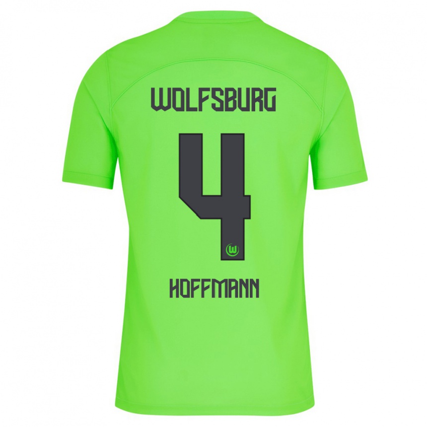 Niño Fútbol Camiseta Nils Hoffmann #4 Verde 1ª Equipación 2023/24 México