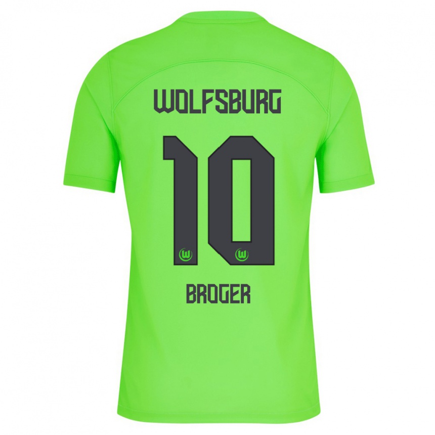 Niño Fútbol Camiseta Bennit Bröger #10 Verde 1ª Equipación 2023/24 México