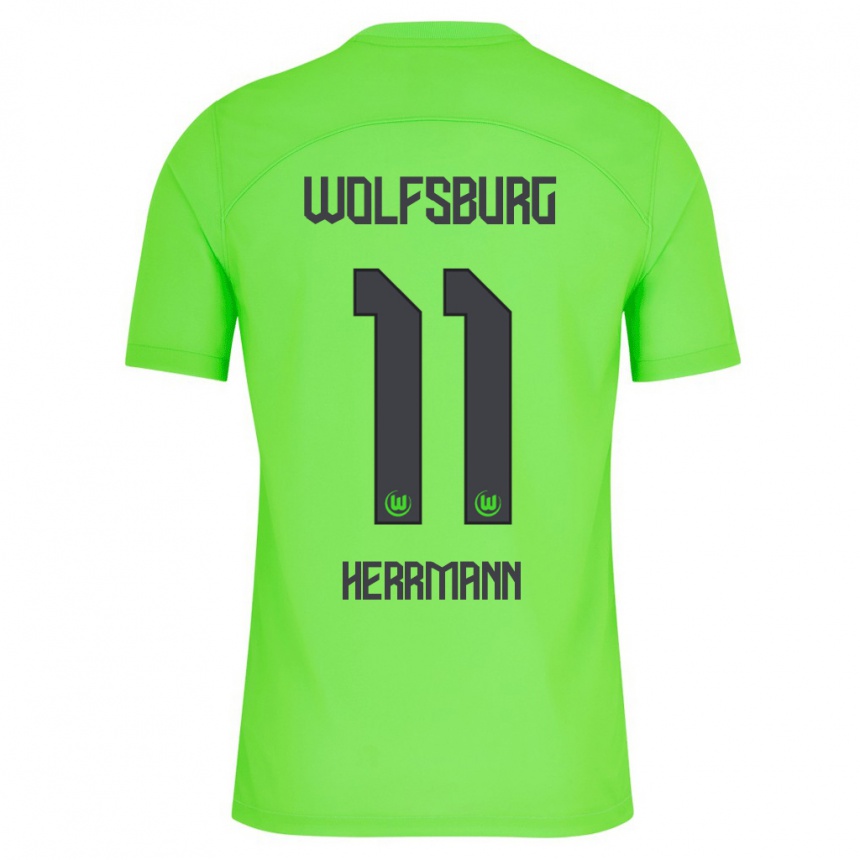 Niño Fútbol Camiseta Max Herrmann #11 Verde 1ª Equipación 2023/24 México