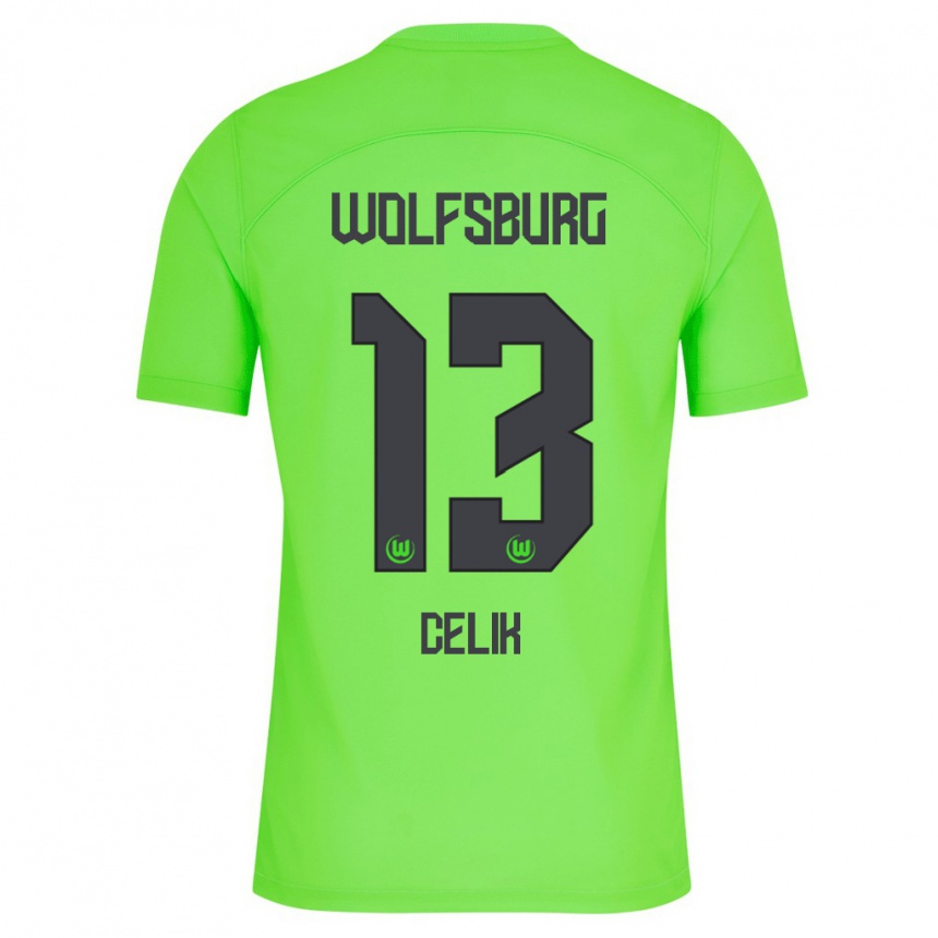 Niño Fútbol Camiseta Dennis Celik #13 Verde 1ª Equipación 2023/24 México