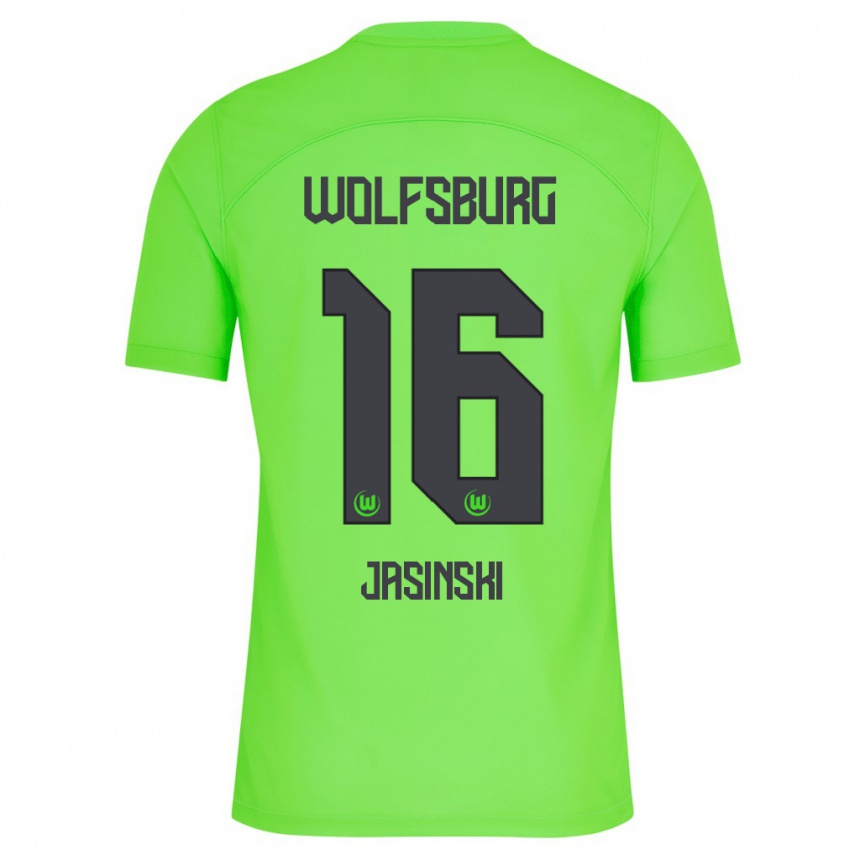 Niño Fútbol Camiseta Mateusz Jasinski #16 Verde 1ª Equipación 2023/24 México