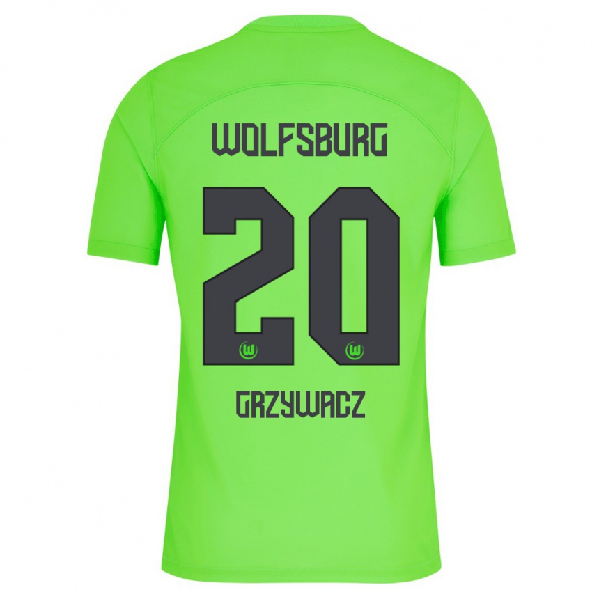 Niño Fútbol Camiseta Eryk Grzywacz #20 Verde 1ª Equipación 2023/24 México