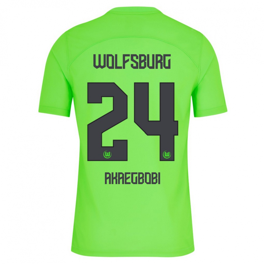 Niño Fútbol Camiseta Jonathan Akaegbobi #24 Verde 1ª Equipación 2023/24 México