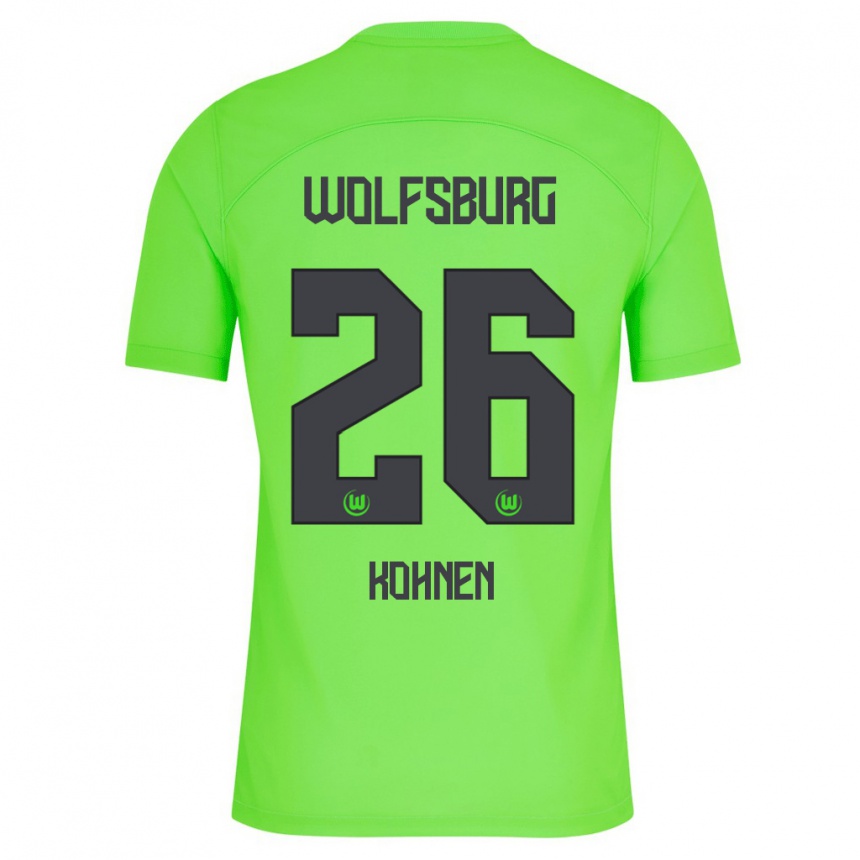 Niño Fútbol Camiseta Ben Kohnen #26 Verde 1ª Equipación 2023/24 México