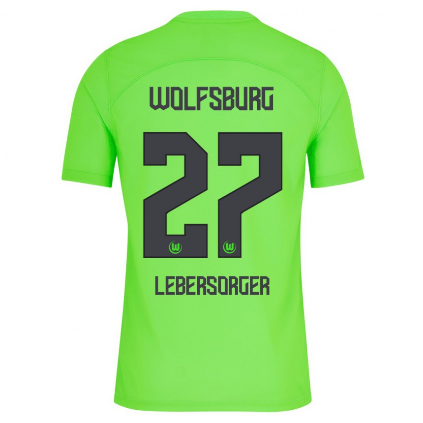 Niño Fútbol Camiseta Kevin Lebersorger #27 Verde 1ª Equipación 2023/24 México
