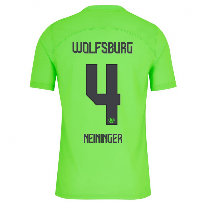 Niño Fútbol Camiseta Till Neininger #4 Verde 1ª Equipación 2023/24 México