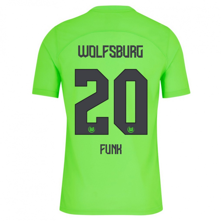 Niño Fútbol Camiseta Jonah Funk #20 Verde 1ª Equipación 2023/24 México