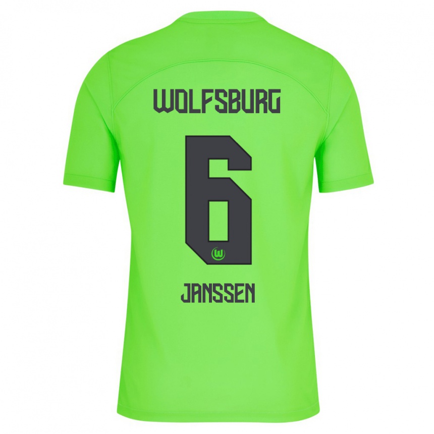 Niño Fútbol Camiseta Dominique Janssen #6 Verde 1ª Equipación 2023/24 México